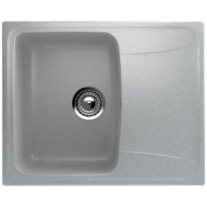 Изображение товара Кухонная мойка Ulgran U-201-310 58 см серая - накладная со сливом