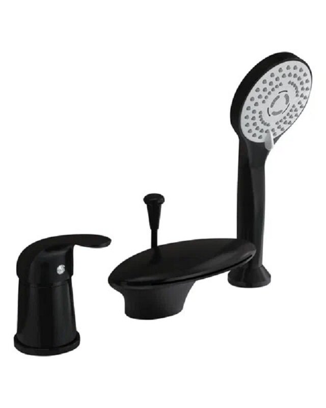 Изображение товара Смеситель на борт ванны Orange Iris M41-333b черный матовый Германия