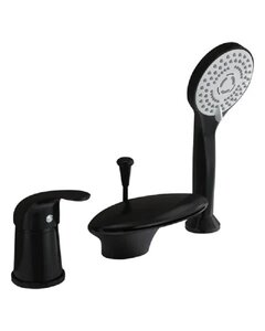 Изображение товара Смеситель на борт ванны Orange Iris M41-333b, черный матовый