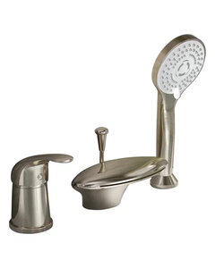 Изображение товара Смеситель на борт ванны Orange Iris M41-333ni, никель матовый