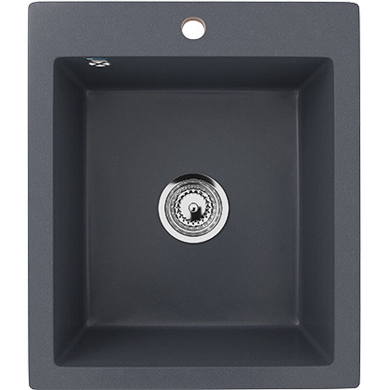 Изображение товара Мойка кухонная Ulgran U-404 U-404-343, 42 см, цвет антрацит