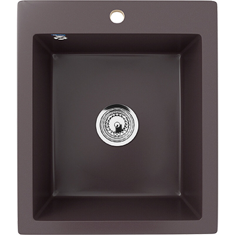 Изображение товара Мойка кухонная Ulgran U-404 U-404-345, 42 см, цвет шоколад