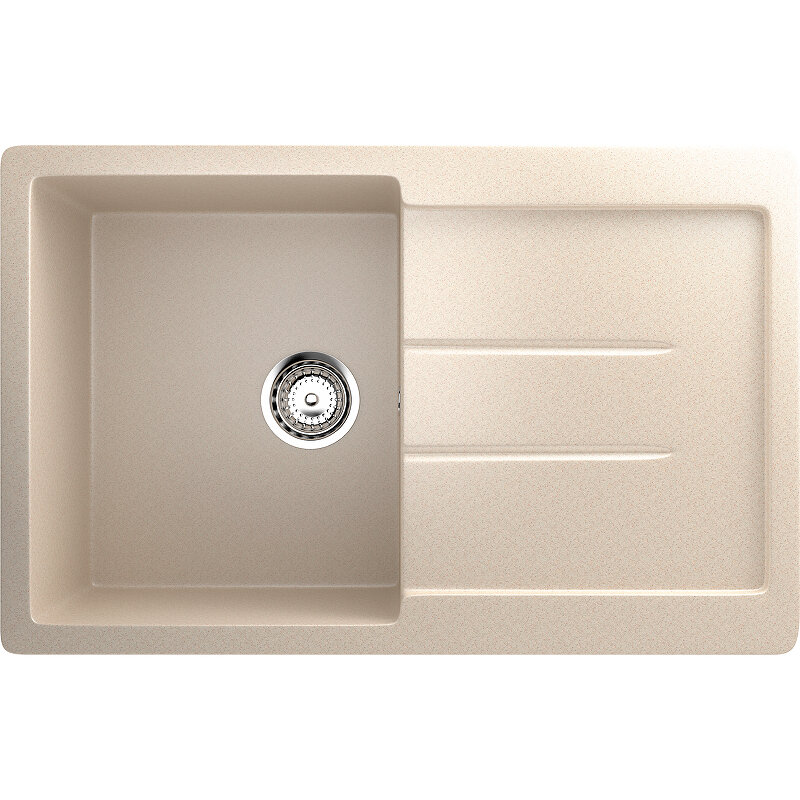 Изображение товара Кухонная мойка Ulgran U-507 77 см бежевый матовая нержавеющая сталь