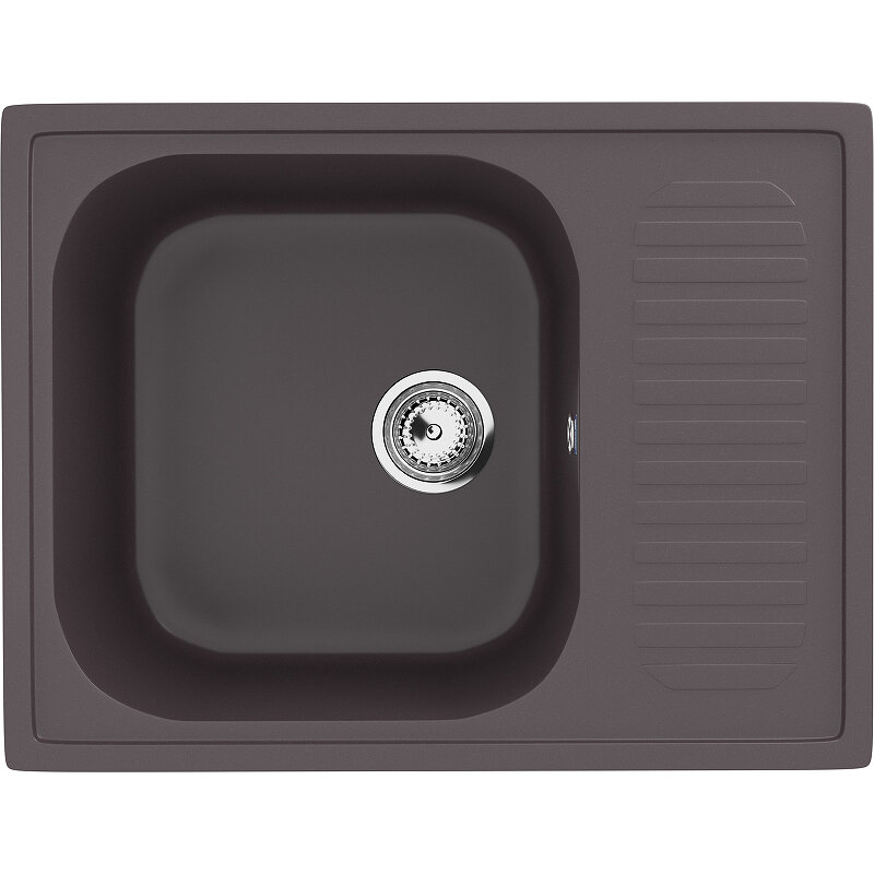Изображение товара Кухонная мойка Ulgran U-202 64 см шоколадной расцветки угловая установка