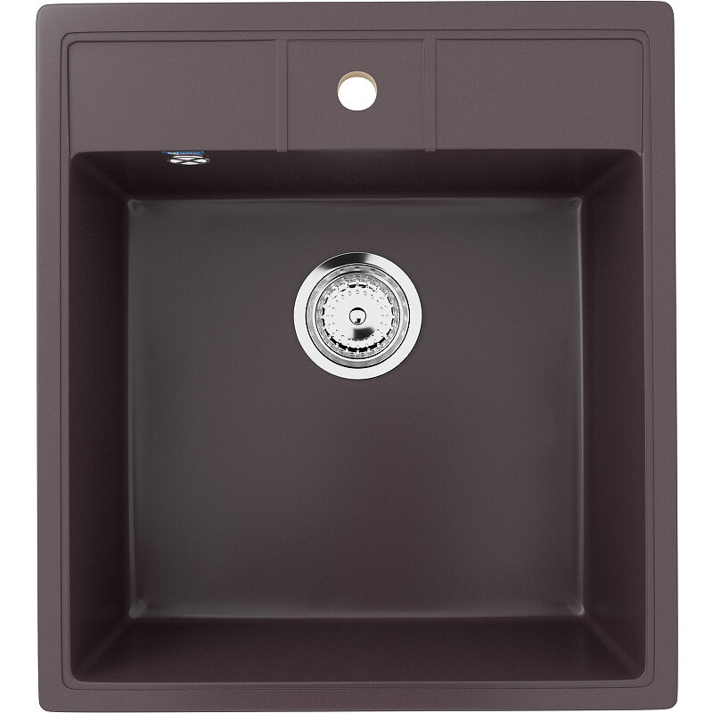 Изображение товара Кухонная мойка Ulgran U-406 45.5 см угловая матовая шоколад Россия