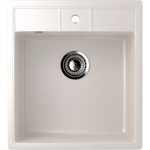 Изображение товара Мойка кухонная Ulgran U-406 45.5 см белая накладная встроенная