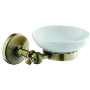 Изображение товара Мыльница Art&Max Antic AM-E-2699AQ бронза настенная керамика Италия