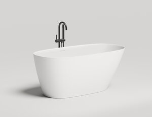 Изображение товара Ванна Salini Sofia 150 х 75 см, из искусственного камня S-Stone, белый матовый, 102528M