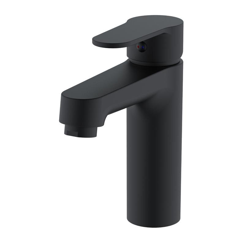 Изображение товара Полимерный смеситель для раковины OneLife черный матовый P07-021b