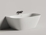 Ванна Salini Sofia Wall 160 х 80 см, из искусственного камня S-Sense, белый глянцевый, 102517G - фото 1