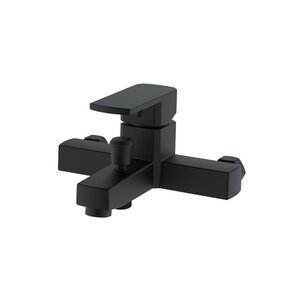 Изображение товара Полимерный смеситель  OneLife для ванны и душа, черный матовый, P06-100b