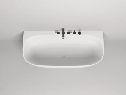 Изображение товара Ванна Salini Sofia Wall 180x85 см из искусственного камня белая глянцевая