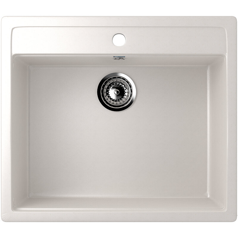 Изображение товара Кухонная мойка Ulgran U-104 56 см из нержавеющей стали белая с комплектом аксессуаров