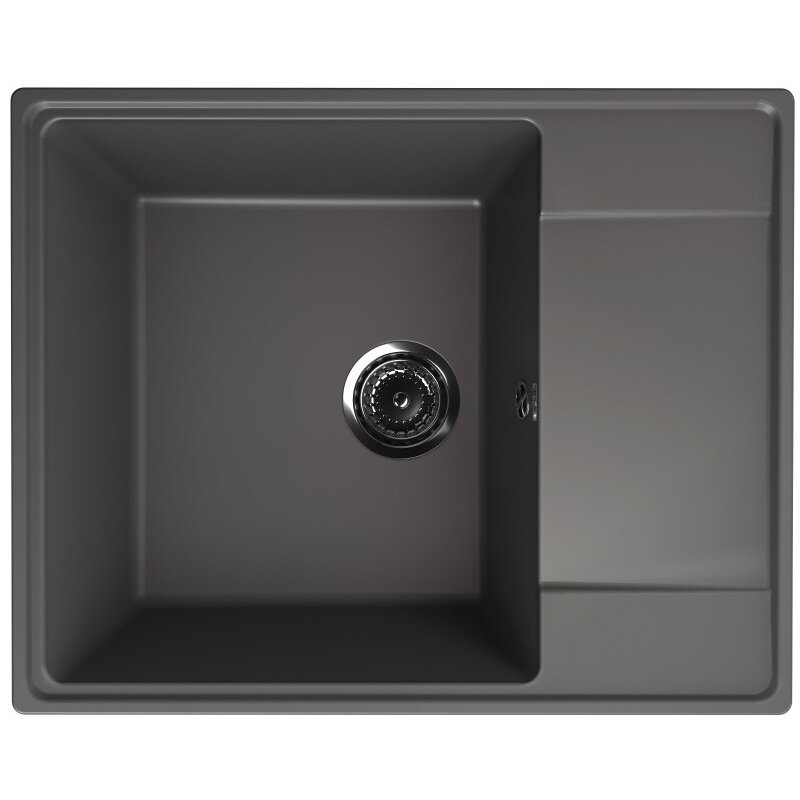 Изображение товара Кухонная мойка Quartz Prima Prima 605-09 60.5 см искусственный камень мокрый асфальт