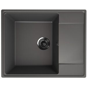 Изображение товара Кухонная мойка Quartz Prima Prima 605-09 60.5 см искусственный камень мокрый асфальт