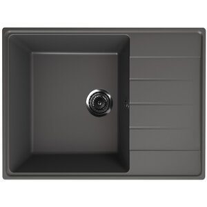 Изображение товара Кухонная мойка Ulgran Quartz Prima 700-09 70 см черный матовый искусственный камень