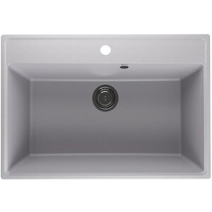 Изображение товара Кухонная мойка Ulgran Quartz Forte 760-04 76 см белая матовая