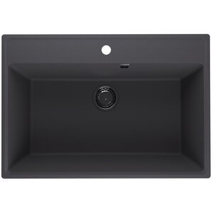 Изображение товара Мойка кухонная Ulgran Quartz Forte Forte 760-08, 76 см, цвет космос