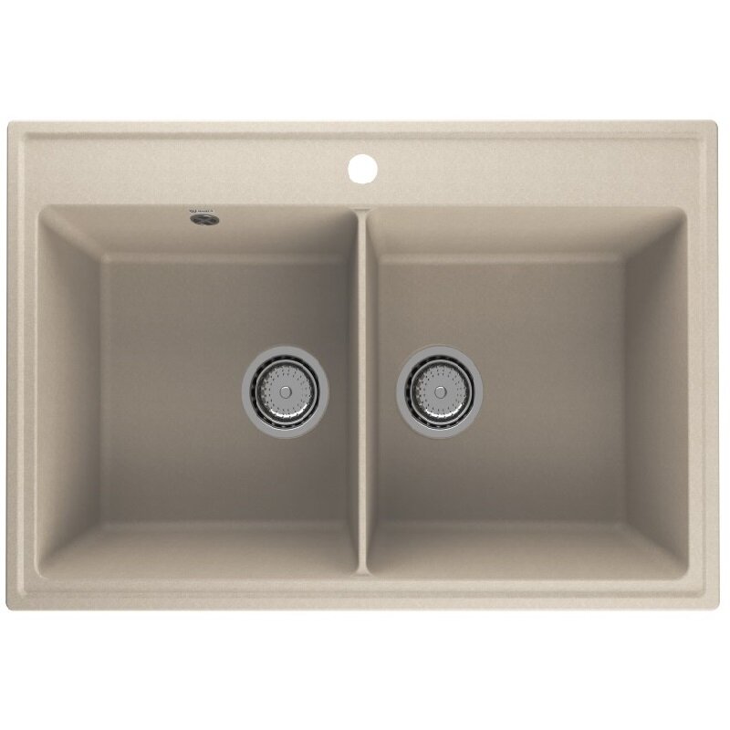Изображение товара Кухонная мойка Ulgran Ruma 780-03 78x51x22 см, десерт Изображение товара Кухонная мойка Ulgran Ruma 780-03 78x51x22 см, десерт