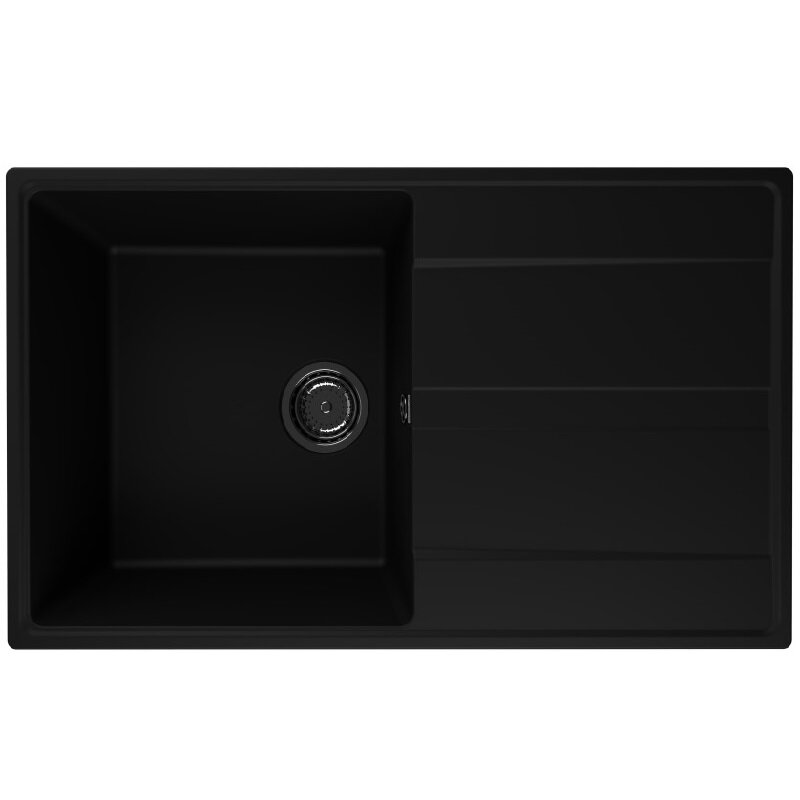 Изображение товара Кухонная мойка Ulgran Quartz Prima 850-07 85 см уголь матовая искусственный камень