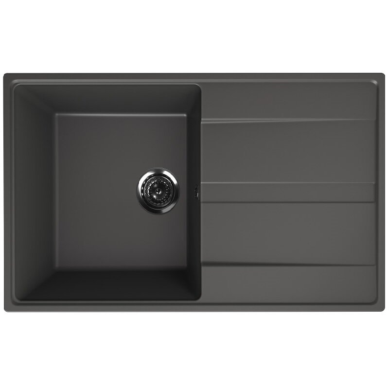 Изображение товара Кухонная мойка Ulgran Quartz Prima 850-09 Мокрый асфальт