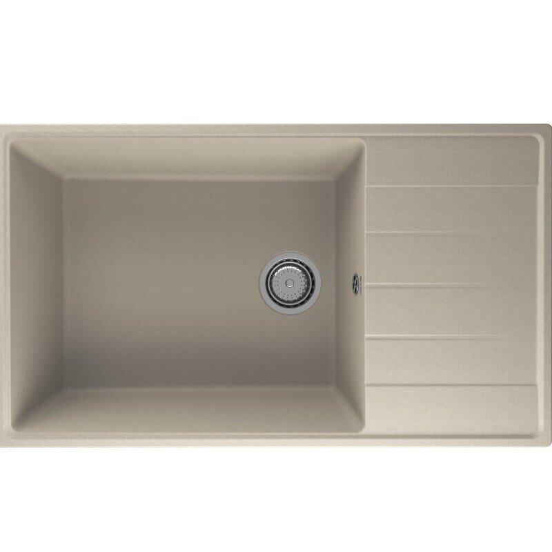 Изображение товара Мойка кухонная Ulgran Quartz Prima 860-03 86 см бежевый матовая Россия