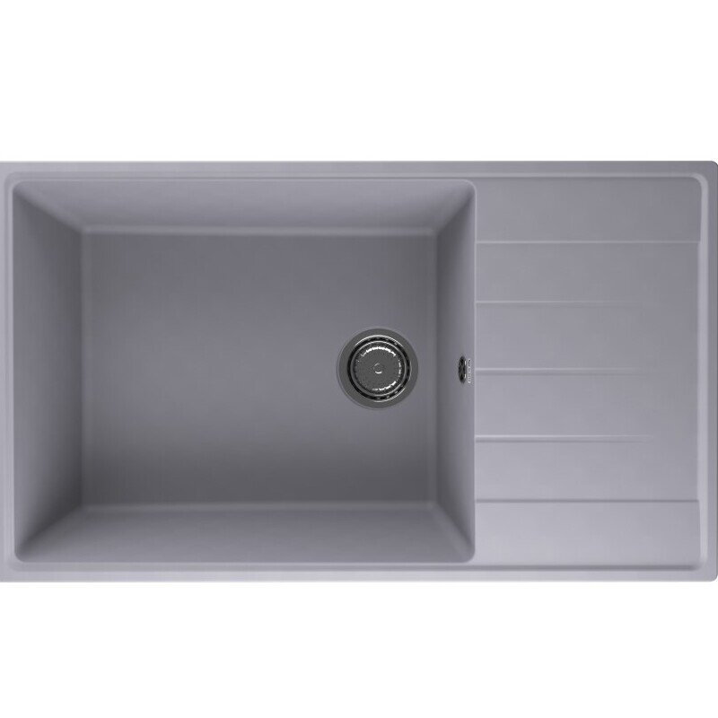 Изображение товара Мойка кухонная Ulgran Quartz Prima 860-05, 86 см, цвет бетон