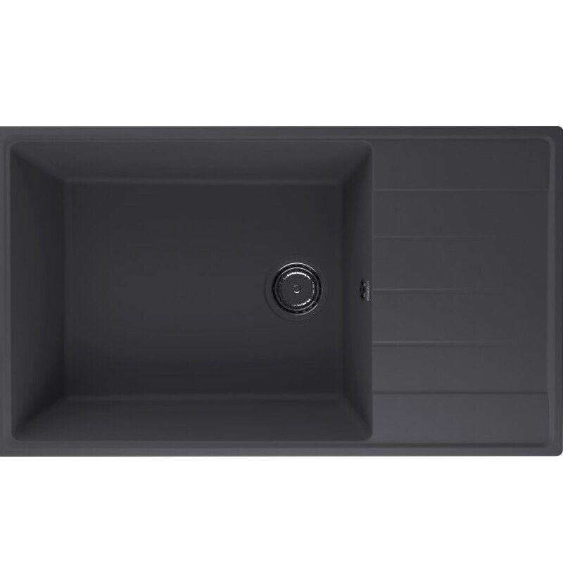Изображение товара Мойка кухонная Ulgran Quartz Prima 860-08 86 см искусственный камень черная