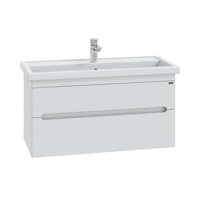 Изображение товара Тумба под раковину СаНта Лондон 100, подвесная, цвет белый, 224040