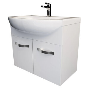 Изображение товара Тумба под раковину 1Marka Вита 65 см, 2 двери, подвесная, белый, У50112