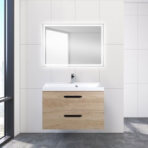 Изображение товара Тумба под раковину BelBagno Aurora-800-2C-SO-RNN 80 см, подвесная, Rovere Nebrasca Nature
