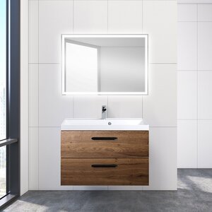 Изображение товара Тумба под раковину BelBagno Aurora-800-2C-SO-RT 80 см, подвесная, Rovere Tabacco