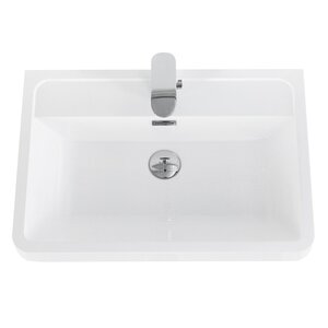 Изображение товара Раковина BelBagno Ancona-N EA-600-LVB 60, искусственный мрамор, цвет белый