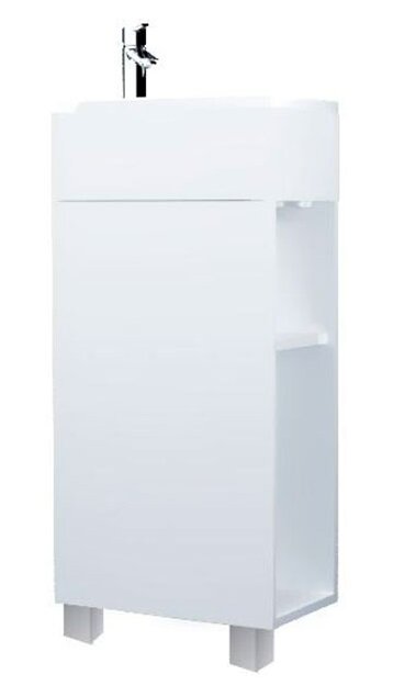 Изображение товара Тумба с раковиной 1Marka Laura 40 см напольная белая левая правая