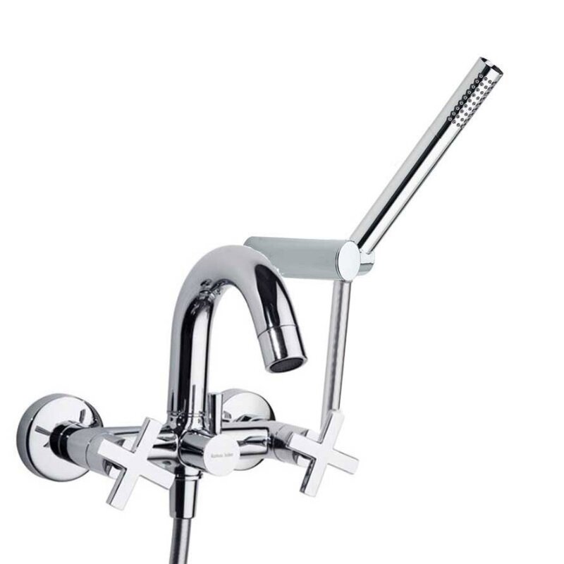 Изображение товара Смеситель Ramonsoler Rs Cross 6205MO для ванны и душа с душевым гарнитуром, хром