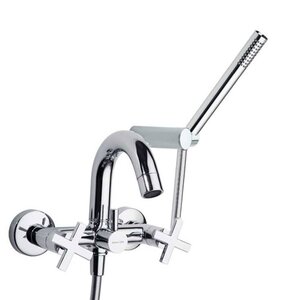 Изображение товара Смеситель Ramonsoler Rs Cross 6205MO для ванны и душа, с душевым гарнитуром, цвет хром