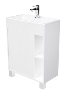Изображение товара Тумба с раковиной 1Marka Lido 60 см, 1 дверь, напольная, белый, У83298