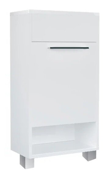 Изображение товара Тумба с раковиной 1Marka Lira 40 см напольная белая с одной дверью