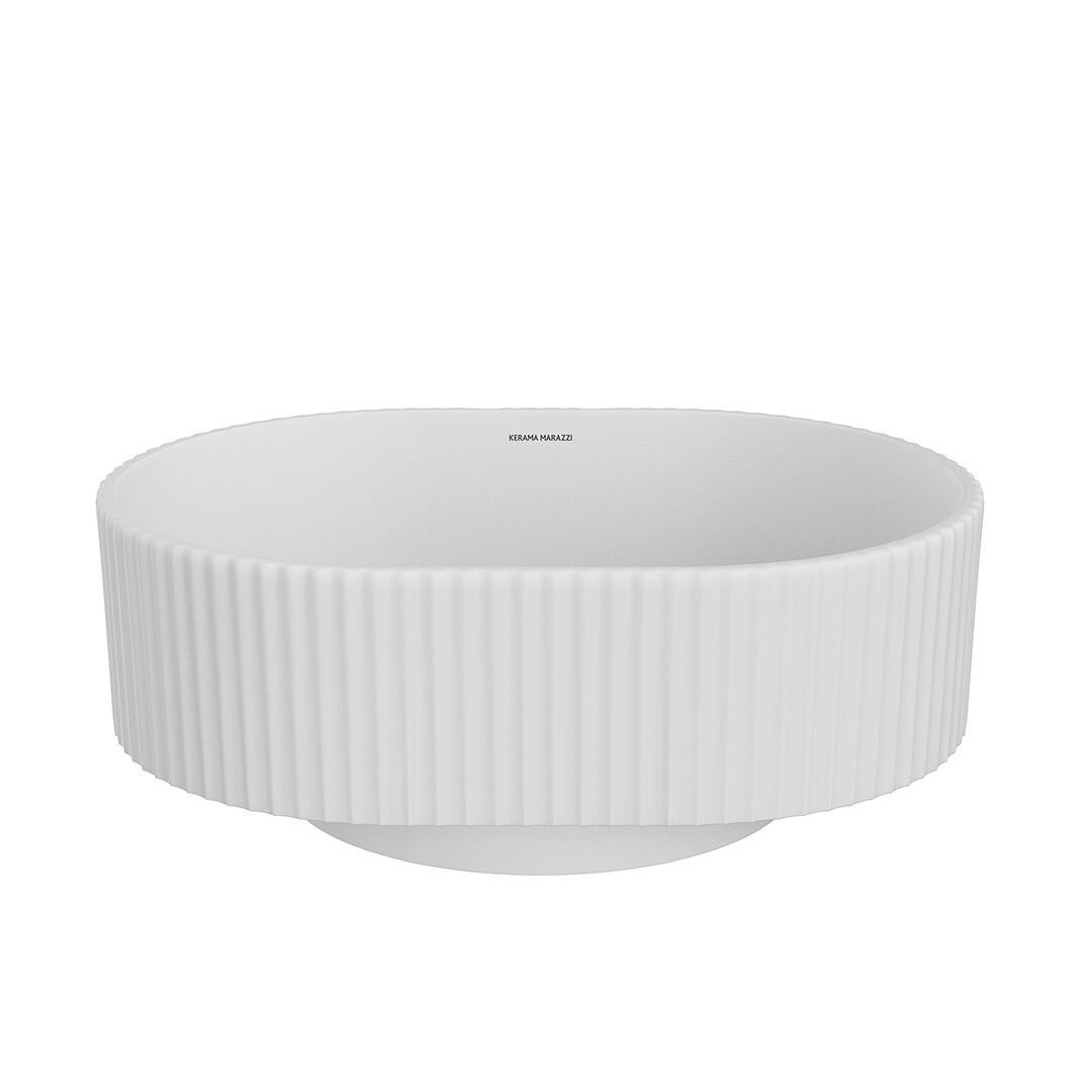 Изображение товара Раковина Kerama Marazzi Artbasin VE.wb.50.WHT.M Vento 50 см, с донным клапаном, белая матовая