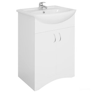 Изображение товара Тумба под раковину 1Marka Уют 60 см напольная белая