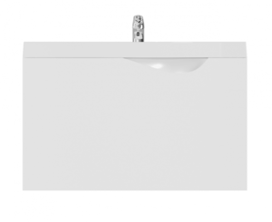 Изображение товара Тумба под раковину 1Marka Этюд 58 см, 1 ящик, подвесная, белый, У51989