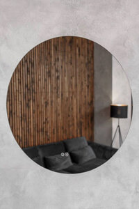 Изображение товара Зеркало Art&Max Sanremo 100 см с подсветкой и функцией антизапотевания, круглое, AM-San-1000-DS-F-H