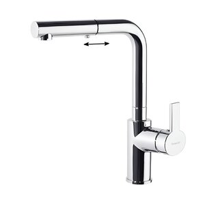 Изображение товара Смеситель Ramonsoler Rs-Q 931902H1 для кухни, с выдвижным изливом, цвет хром