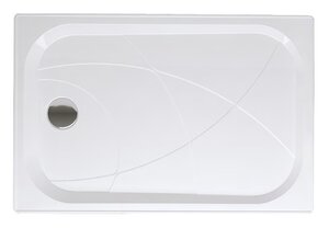 Изображение товара Душевой поддон 1Marka Freya New 100 х 80 см, прямоугольный, белый, 01пфн1080п