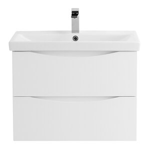 Изображение товара Тумба под раковину BelBagno Marino-Cer 70 см, подвесная, цвет Bianco Lucido, MARINO-CER-700-2C-SO-BL-P