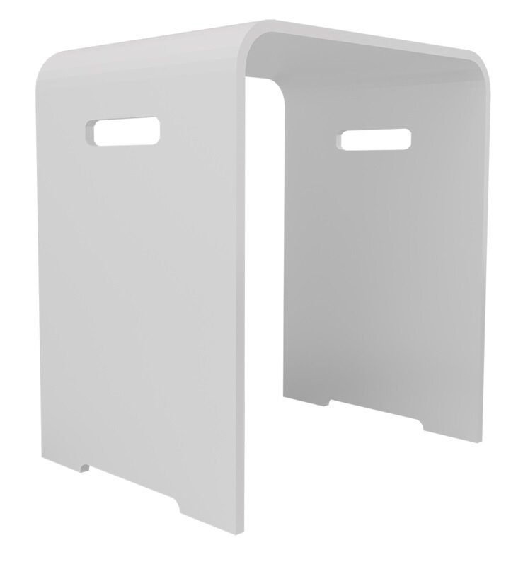 Изображение товара Табурет для ванной комнаты Marka One Nuvo белый У74428