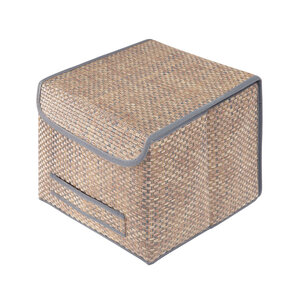 Изображение товара Коробка для хранения с крышкой Casy Home 30x30x24 см небесный ротанг