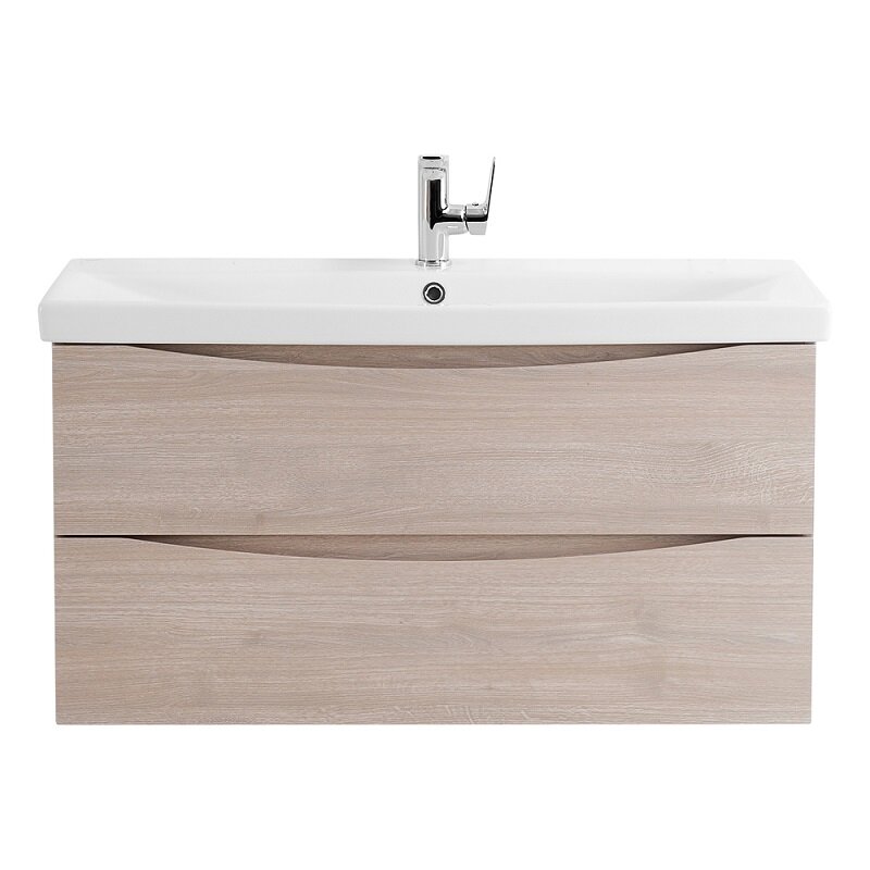 Изображение товара Тумба под раковину BelBagno Marino-Cer 80 подвесная Rovere Grigio стильная и практичная