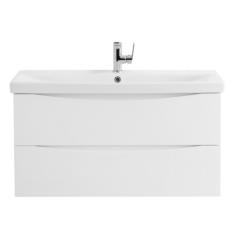 Изображение товара Тумба под раковину BelBagno MARINO-CER-1000-2C-SO-BL-P 100 см, подвесная, Bianco Lucido Изображение товара Тумба под раковину BelBagno MARINO-CER-1000-2C-SO-BL-P 100 см, подвесная, Bianco Lucido