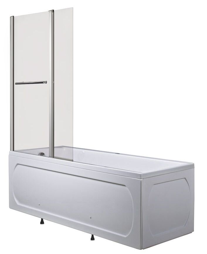 Изображение товара Шторка на ванну 1Marka 95 x 150 см матовое стекло хром профиль Россия